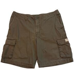 Eddie Bauer  Cargo Shorts Mens 40 Green Heavyweight Para Trooper Rugged Outdoor